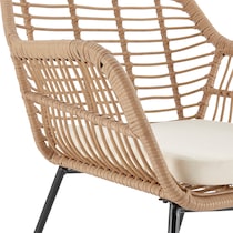 cumberland tan cream outdoor loveseat set   