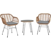 cumberland tan gray outdoor chair set   