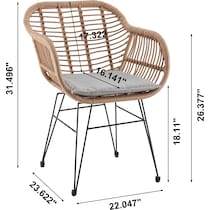 cumberland tan gray outdoor chair set   