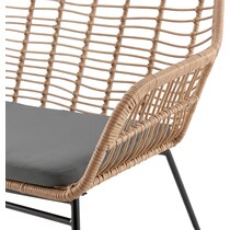 cumberland tan gray outdoor loveseat set   