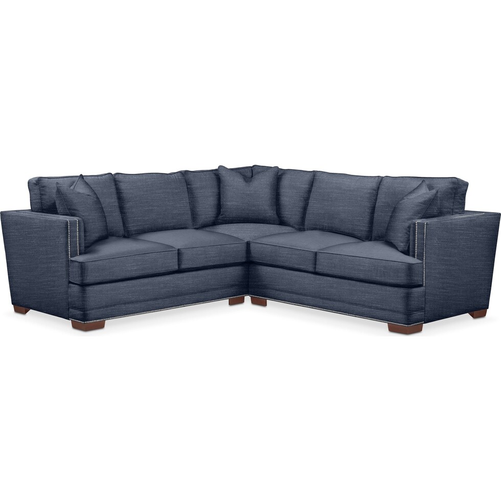 curious eclipse  pc sectional with right facing loveseat   