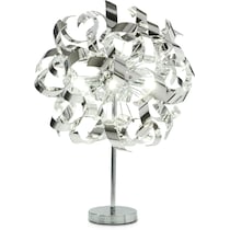 curls silver table lamp   