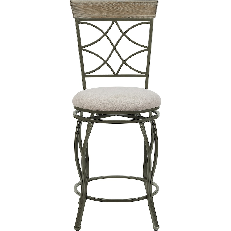 curves gray counter height stool   