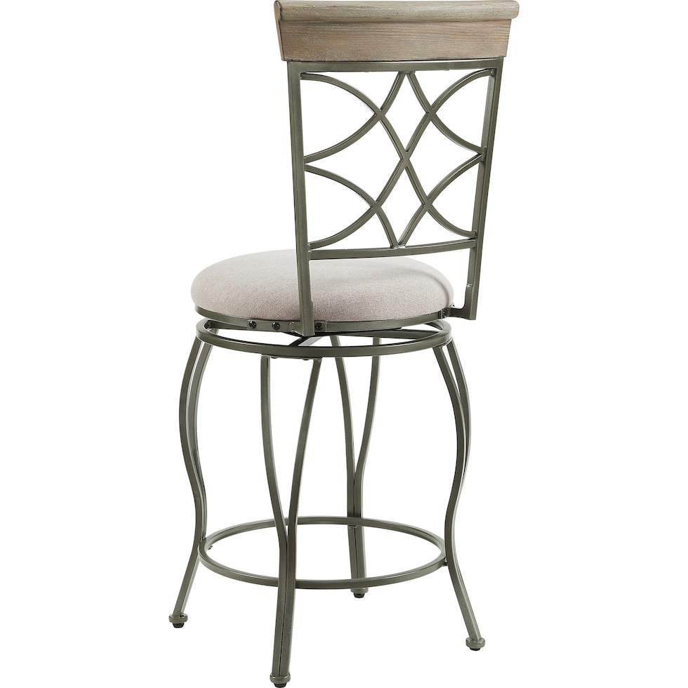 curves gray counter height stool   