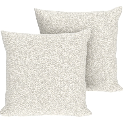 2-Pack Custom 20" x 20" Pillows - Muse Stone