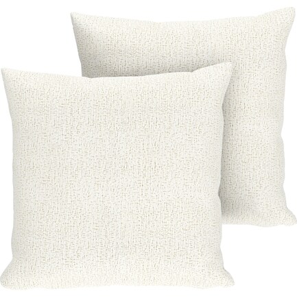 2-Pack Custom 24" x 24" Pillows - Sherpa Ivory