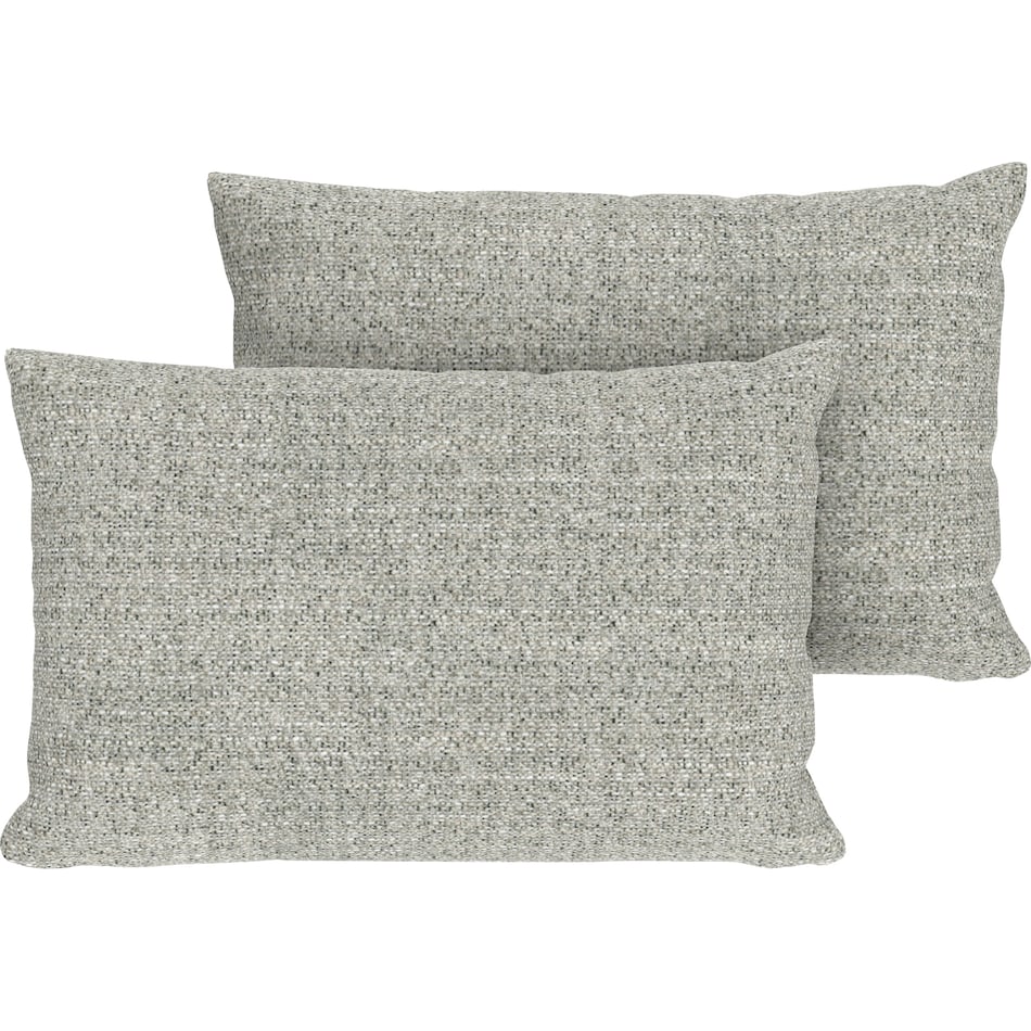 Gray Throw Pillows, 2-Pack