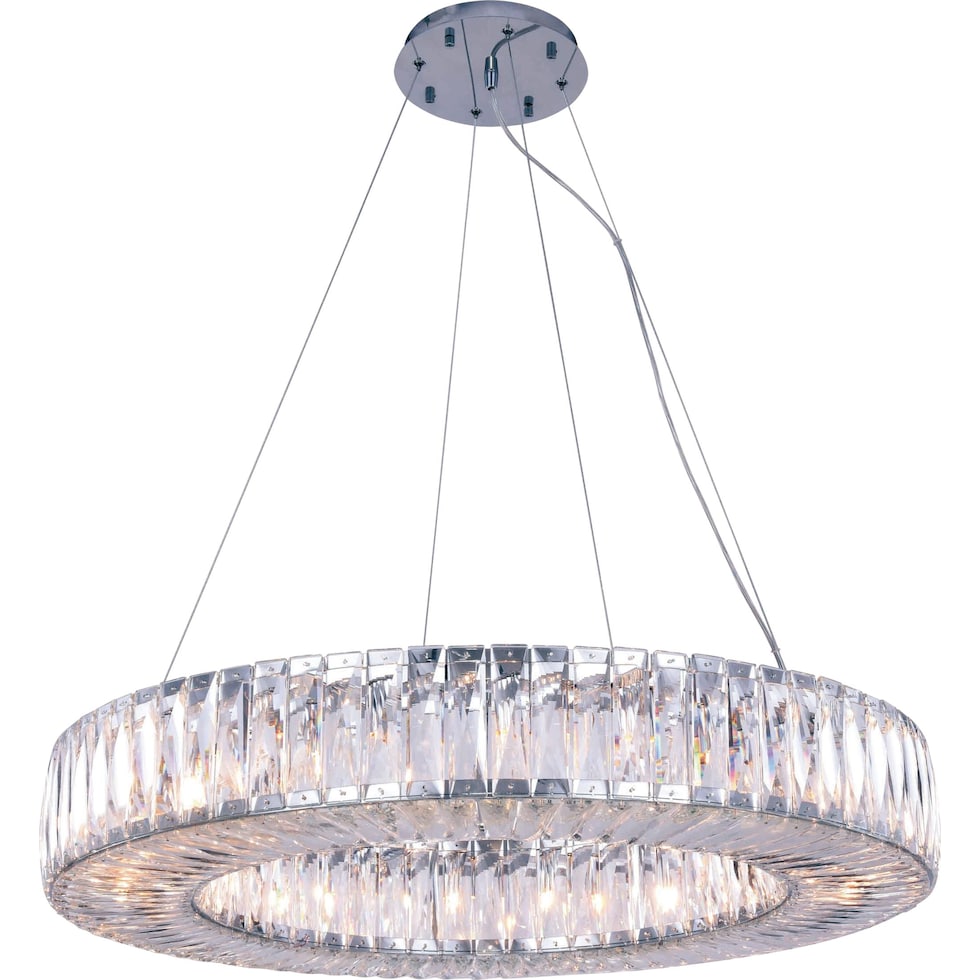 cuvette silver chandelier   