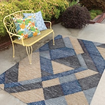 cybal blue outdoor area rug   