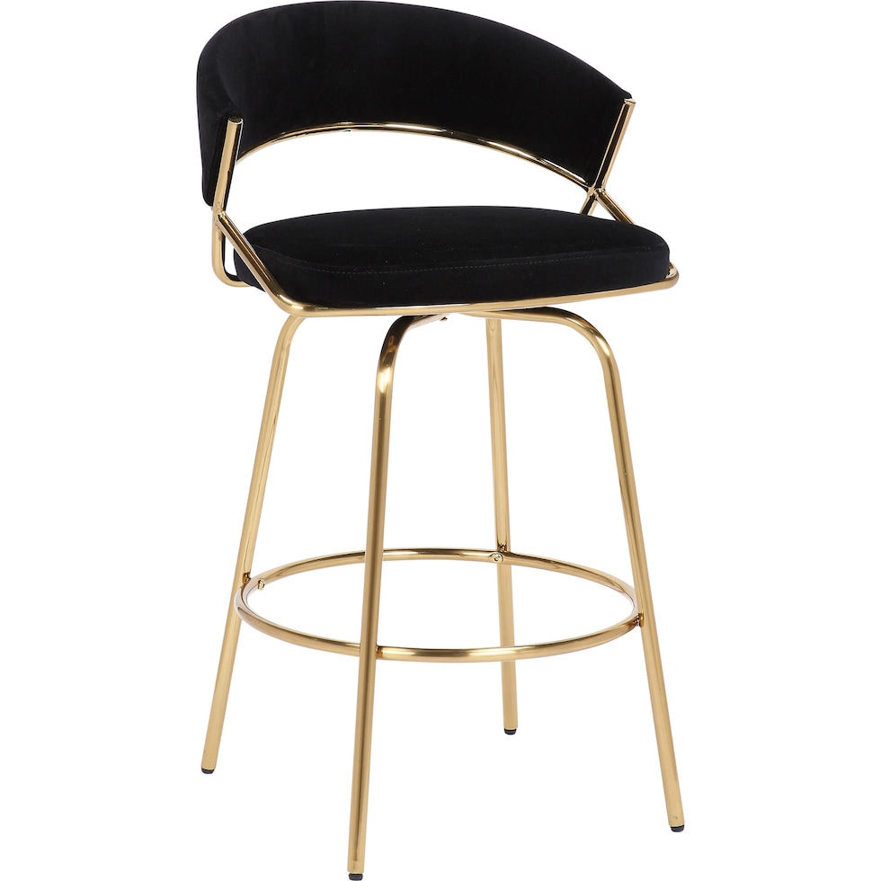 cyntia black counter height stool   