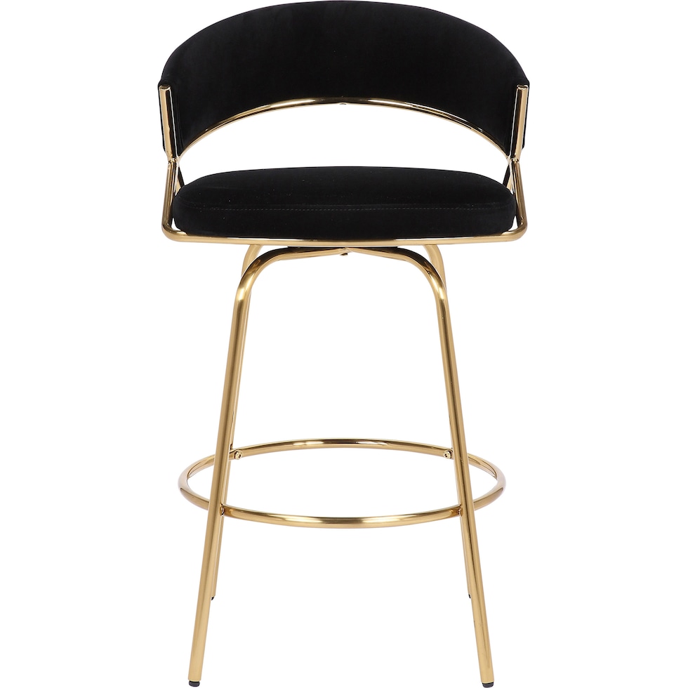 cyntia black counter height stool   