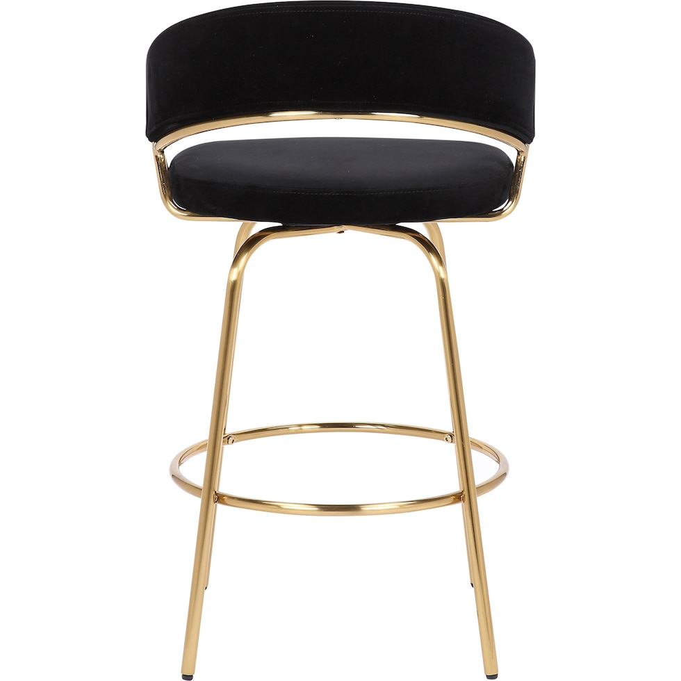 cyntia black counter height stool   