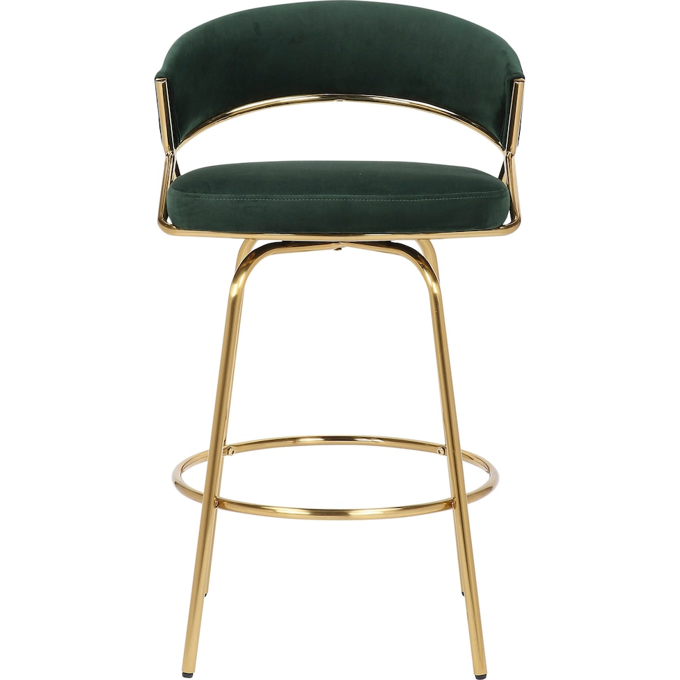 cyntia green counter height stool   