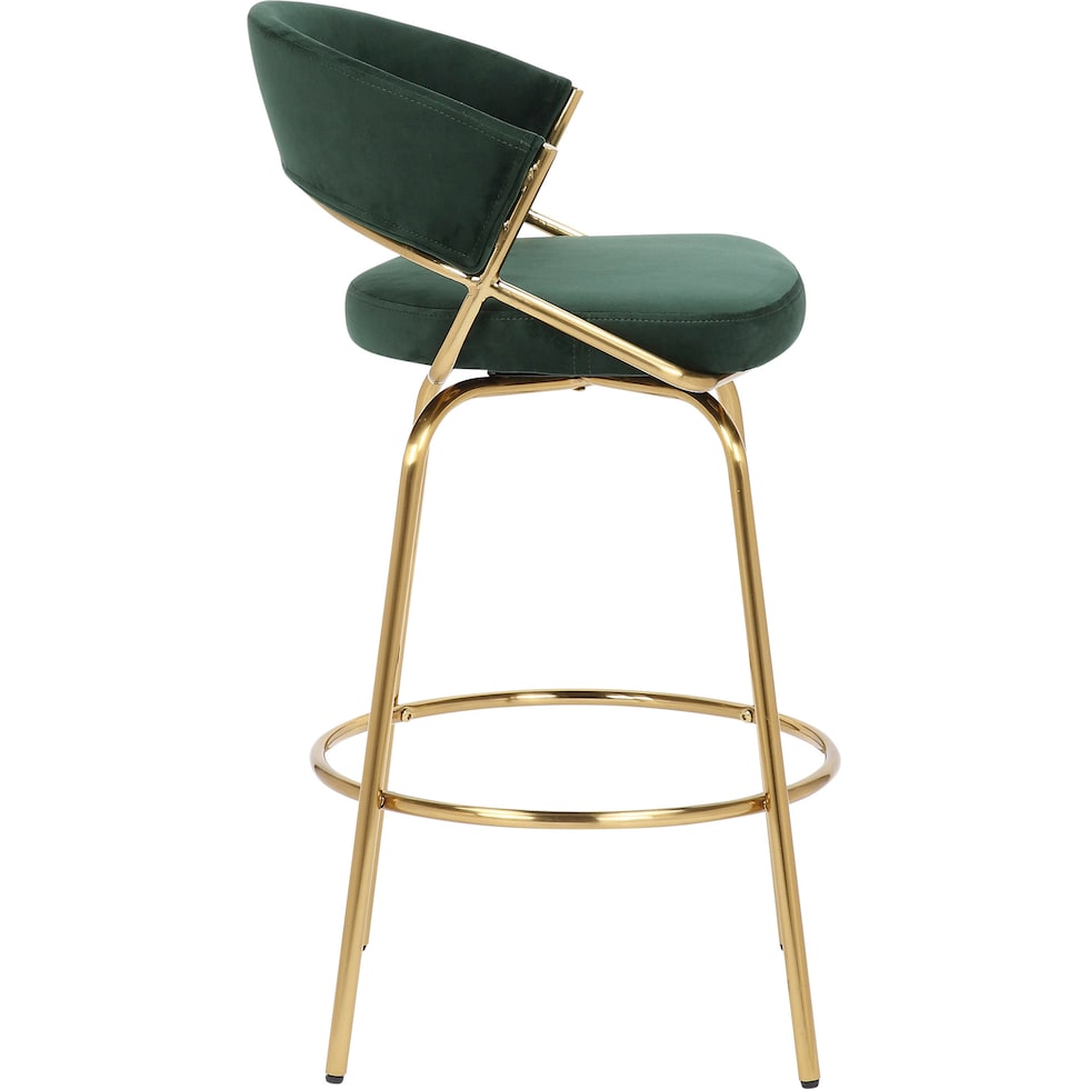 cyntia green counter height stool   