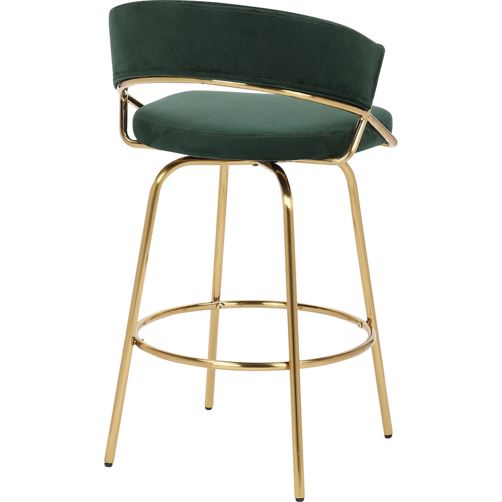 cyntia green counter height stool   