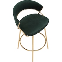 cyntia green counter height stool   