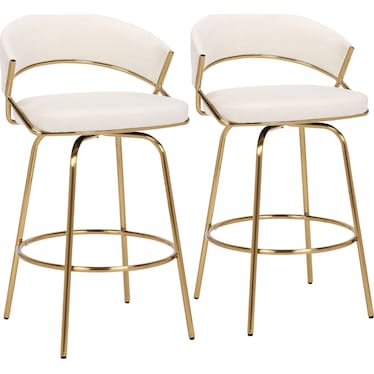 Cyntia Set of 2 Counter-Height Stools