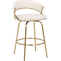 cyntia white counter height stool   