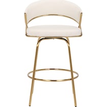 cyntia white counter height stool   