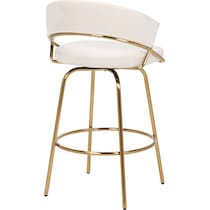 cyntia white counter height stool   