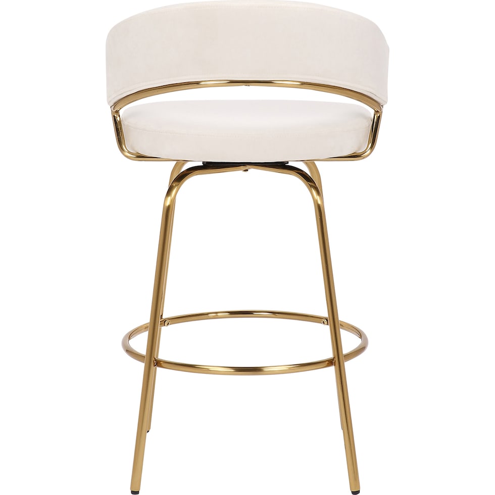 cyntia white counter height stool   
