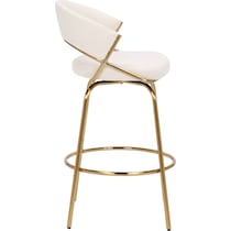 cyntia white counter height stool   