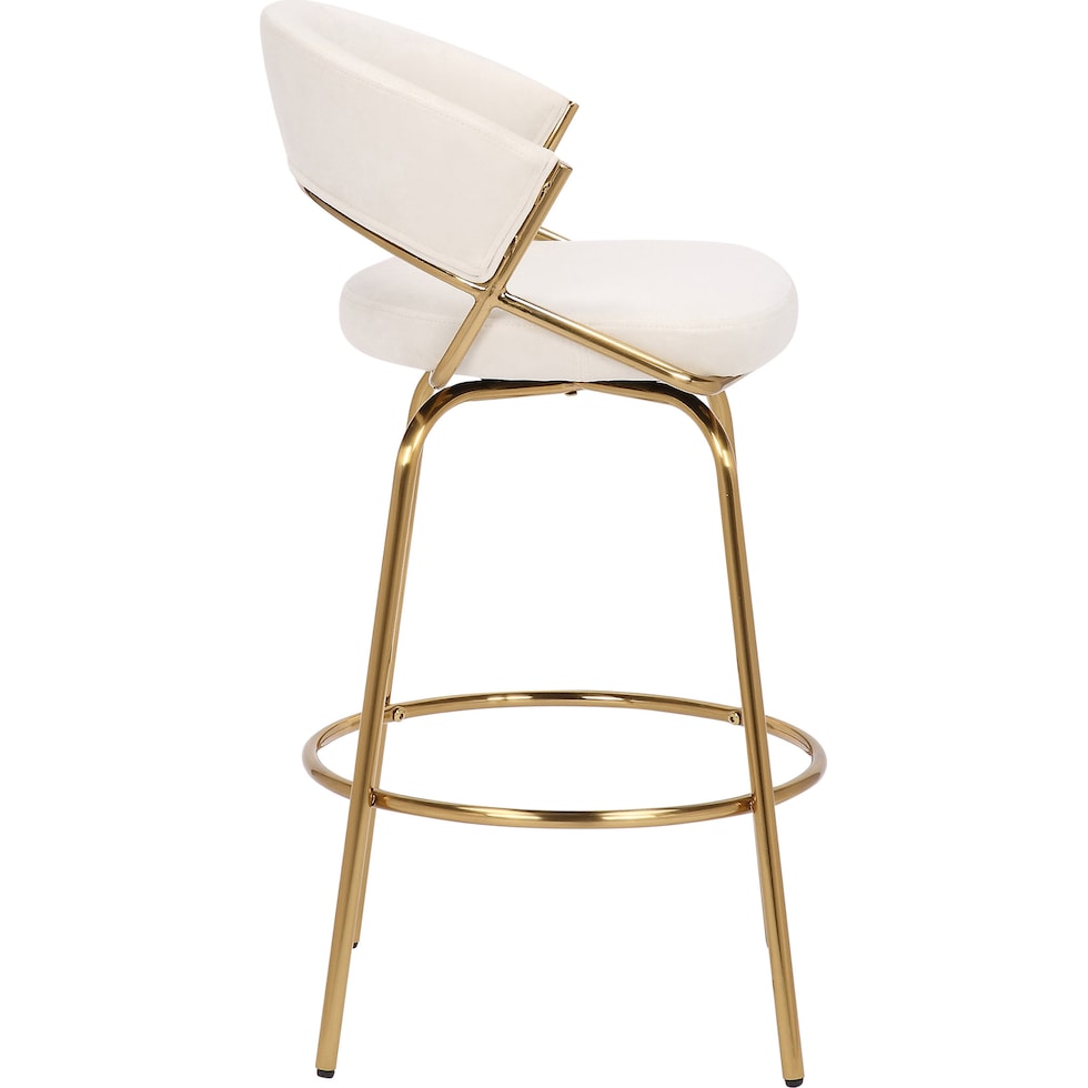cyntia white counter height stool   