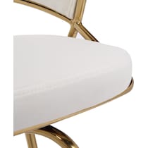 cyntia white counter height stool   