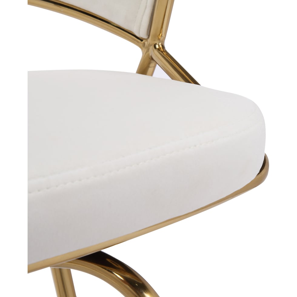 cyntia white counter height stool   