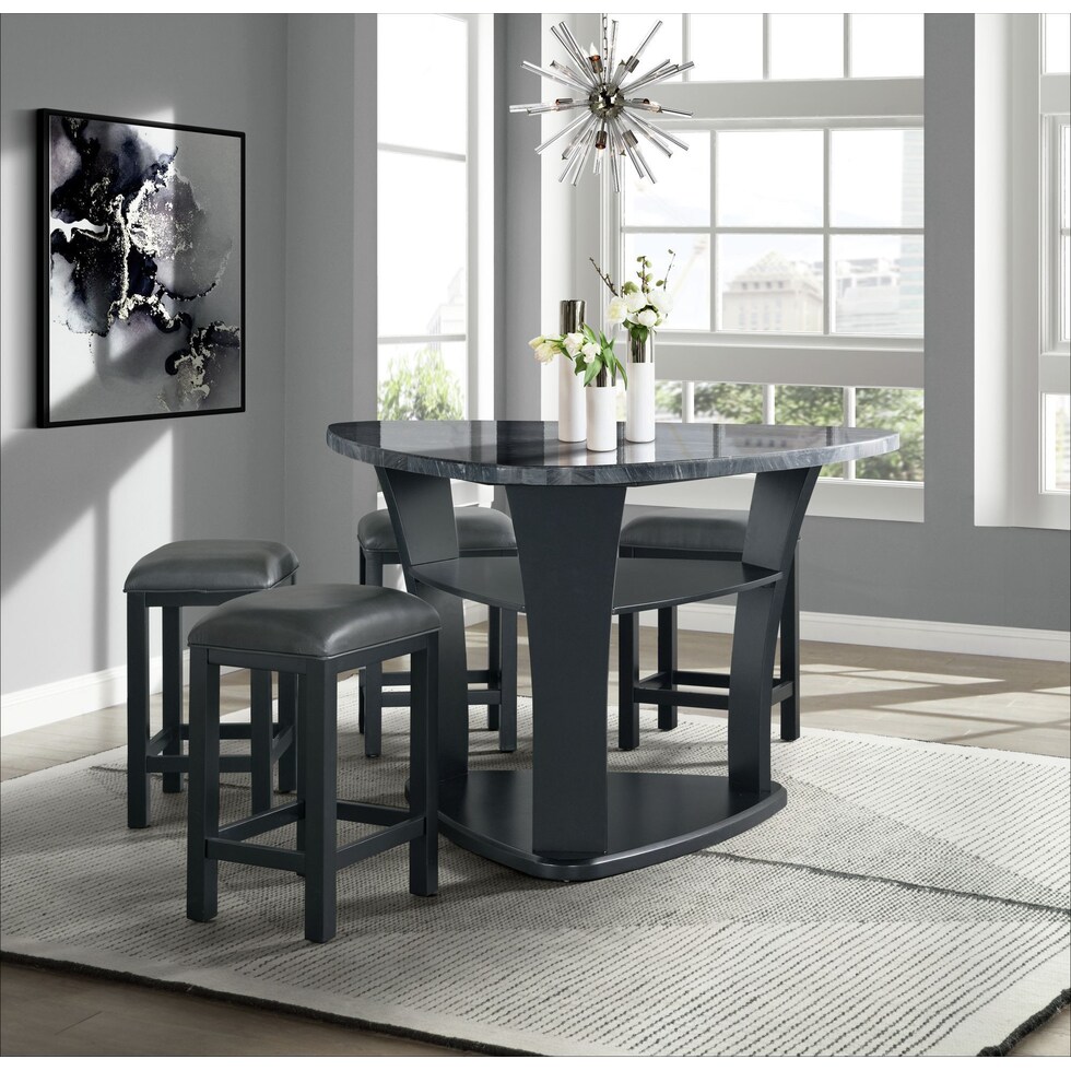 cypher gray counter height stool   