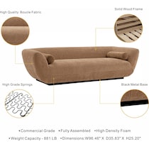 cypress light brown sofa   