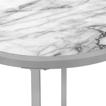 cyprian white accent table   