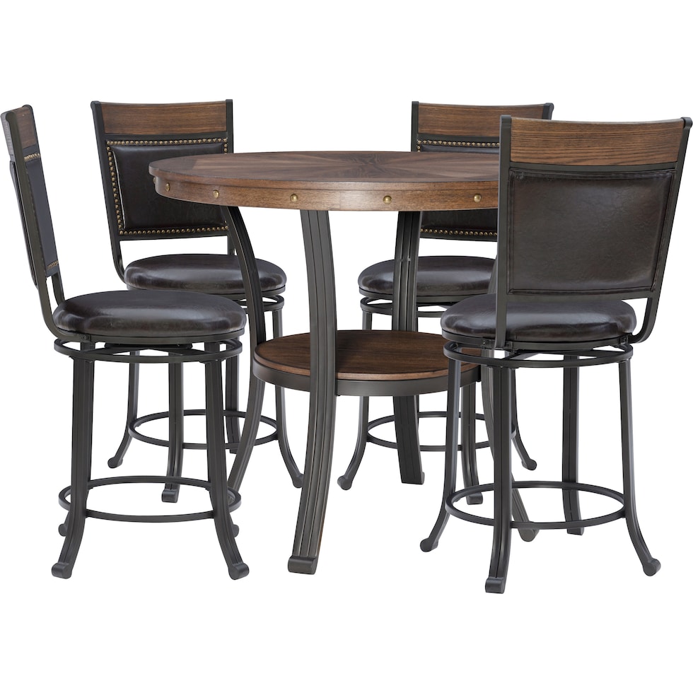 cyril dark brown  pc dining room   