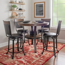 cyril dark brown  pc dining room   