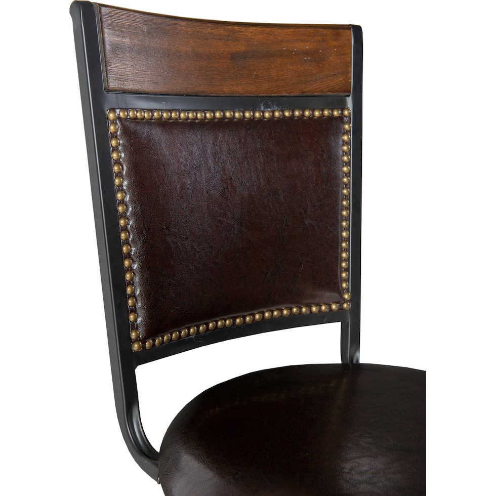 cyril dark brown bar stool   