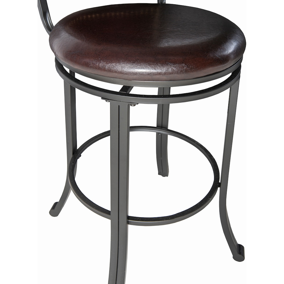 cyril dark brown bar stool   