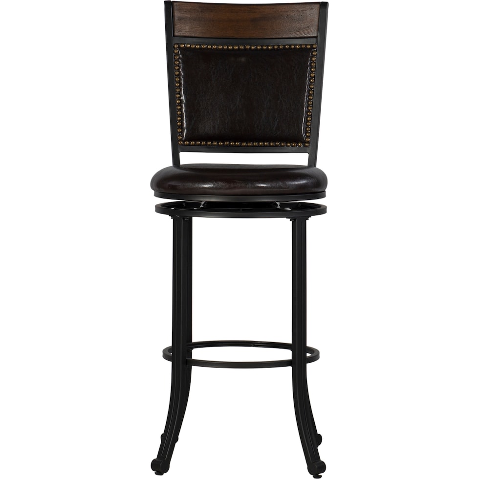 cyril dark brown bar stool   