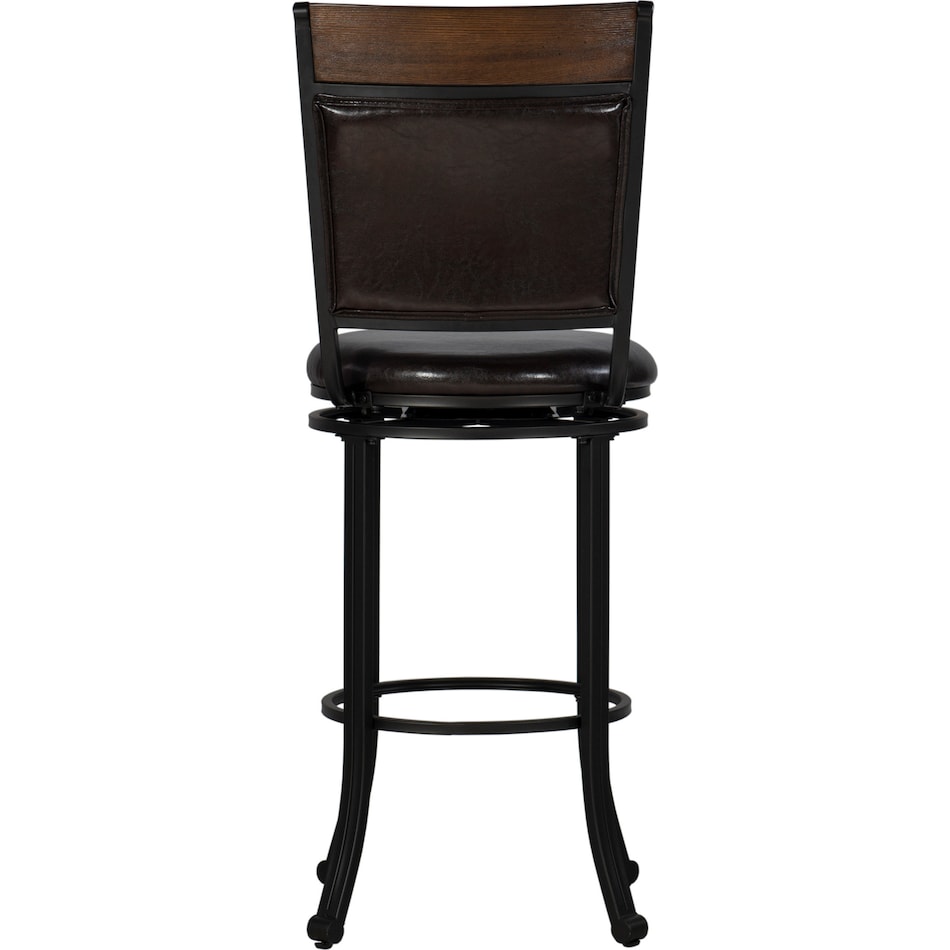 cyril dark brown bar stool   