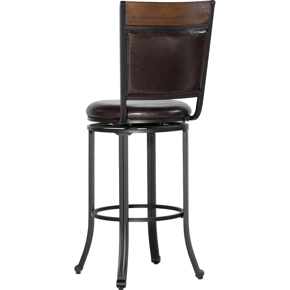 cyril dark brown bar stool   