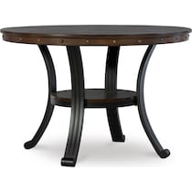 cyril dark brown dining table   