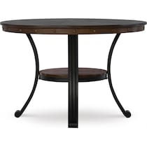 cyril dark brown dining table   