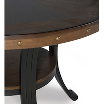 cyril dark brown dining table   