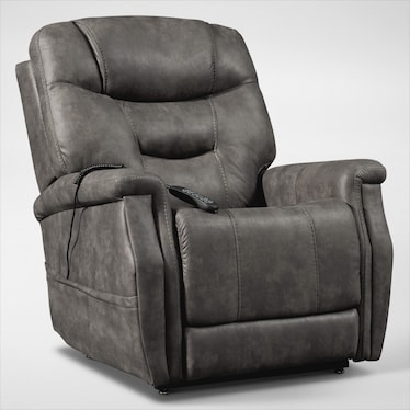 Cyrus Triple-Power Heated Lift Recliner - Gray