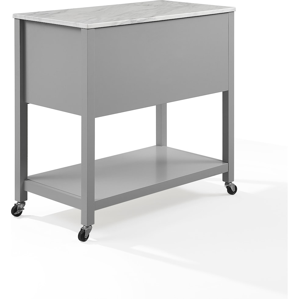 dacre gray white kitchen island   