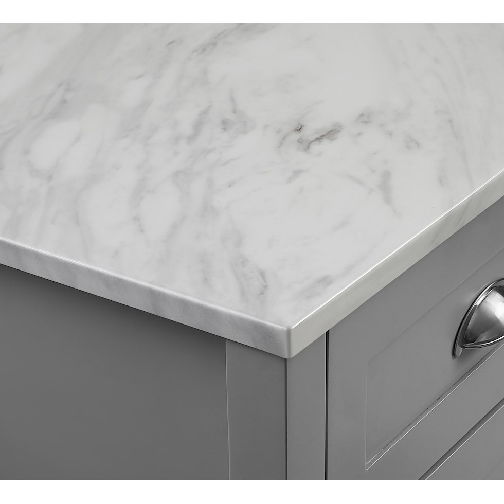 dacre gray white kitchen island   