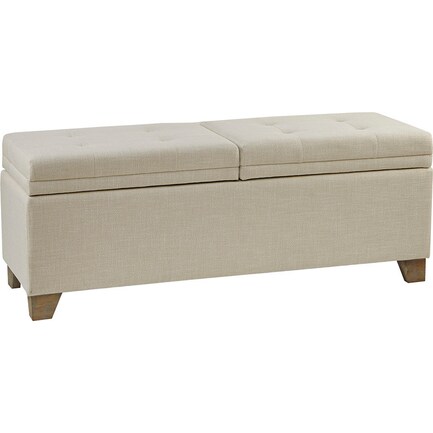 Dahlia Storage Bench - Natural
