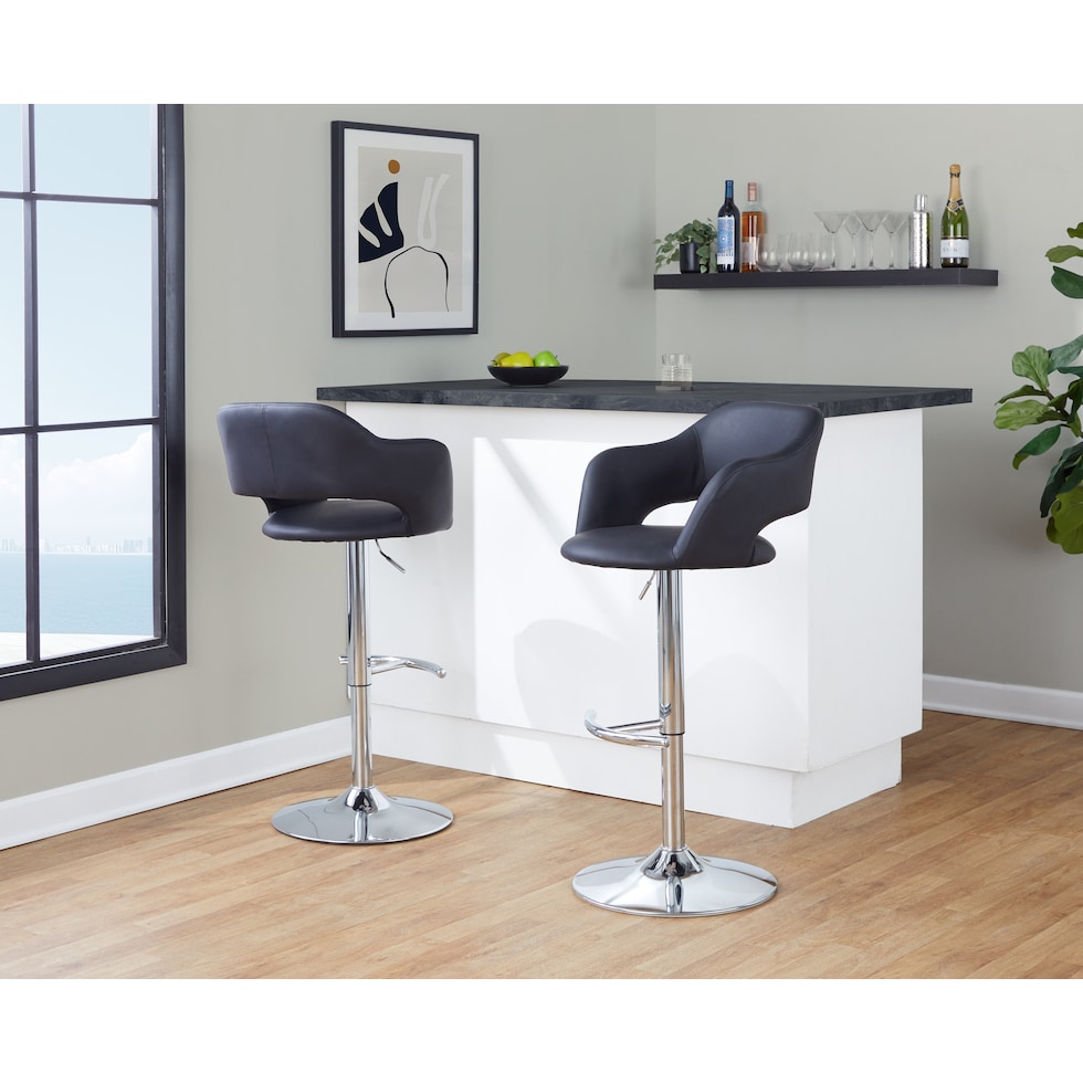 daina black bar stool   