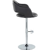 daina black chrome bar stool   