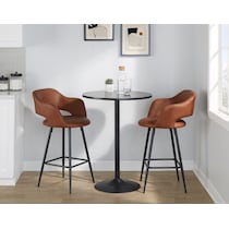 daina brown black counter height stool   