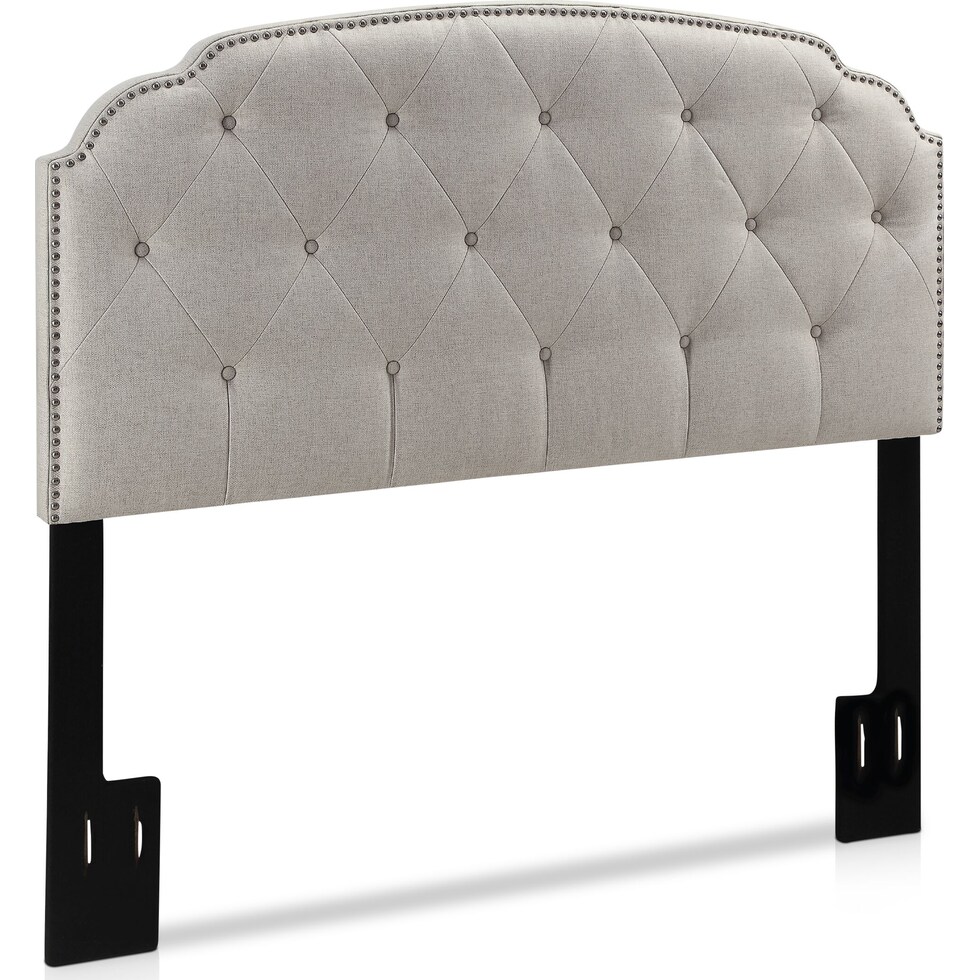 daisy gray full queen headboard   